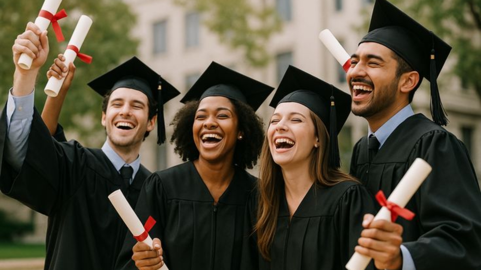 Degrees in hand, happiness in heart!